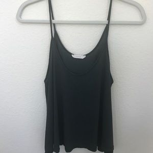 Lush Spaghetti Strap tank top dark green