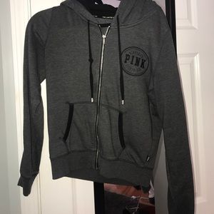 Dark grey PINK hoodie