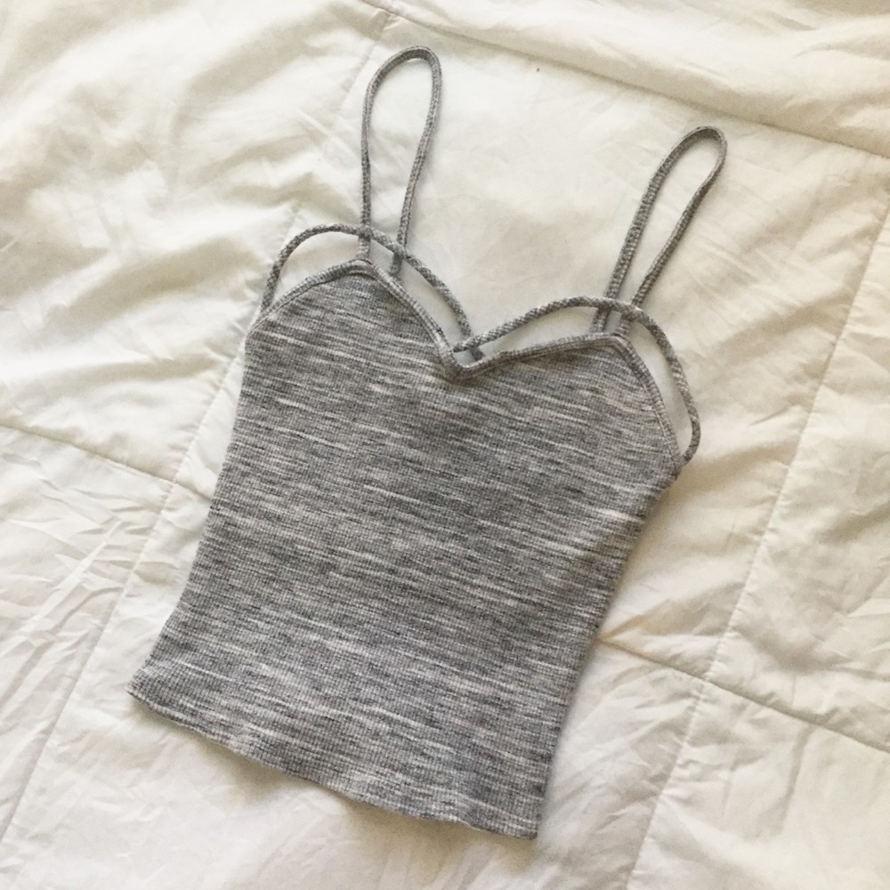 criss cross fitted crop top