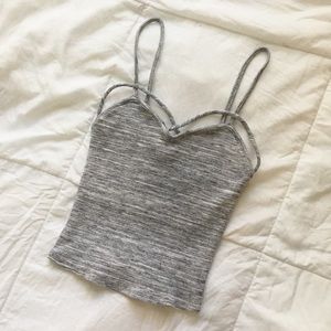 criss cross fitted crop top