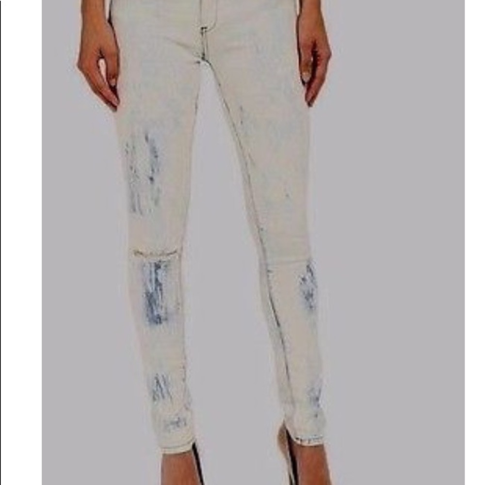 Bleached out jeans
