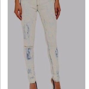 Bleached out jeans