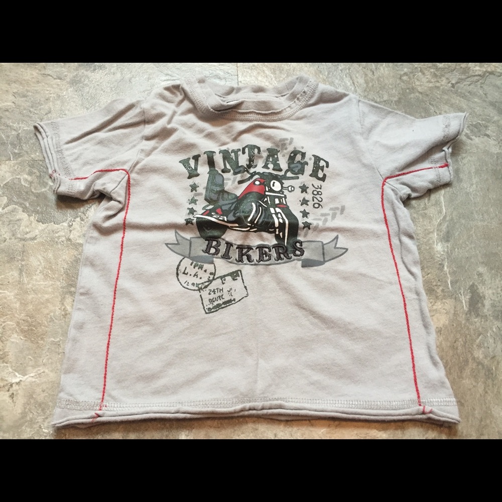 Boy's "Vintage" Biker Shirt