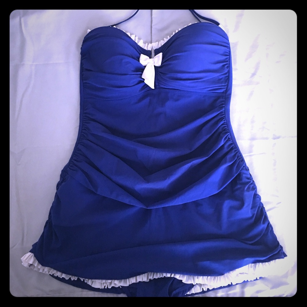 Blue swim dress