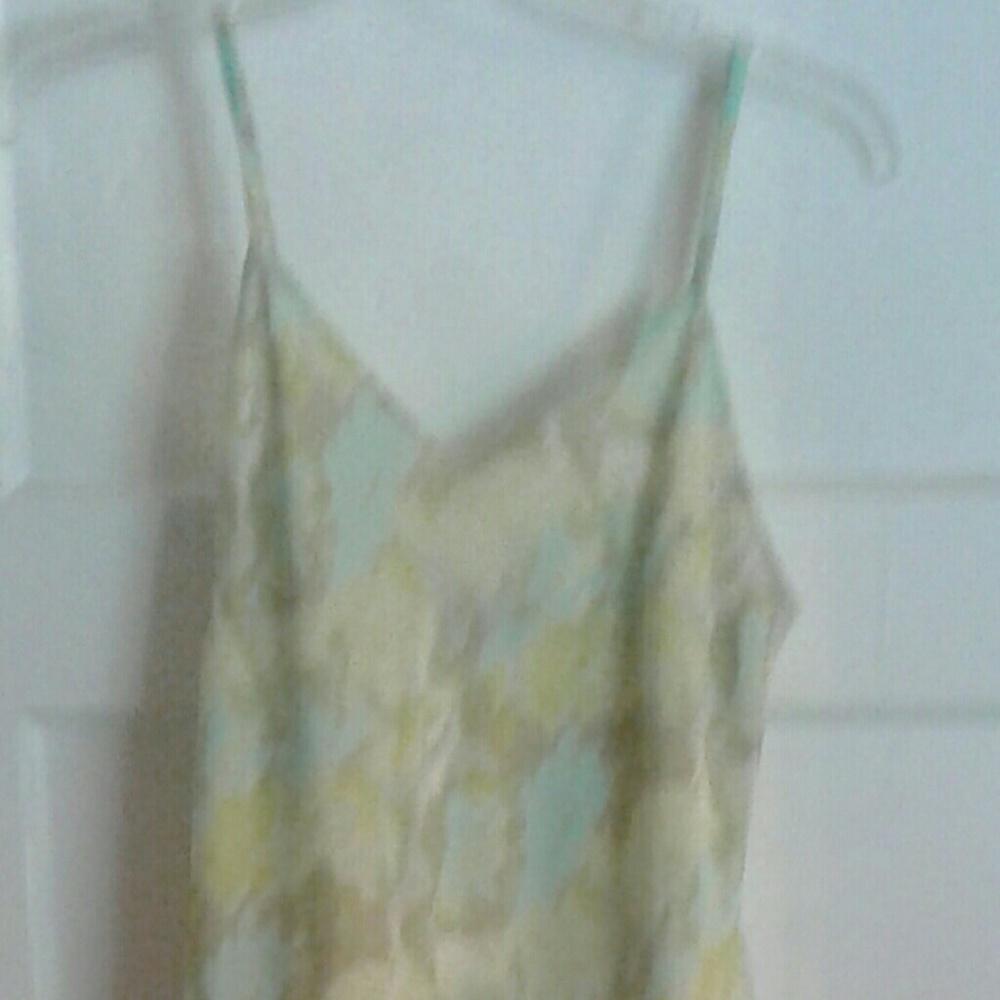 Rue 21 maxi dress in flattering yellow and aqua