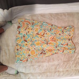 A Judith March strapless dress