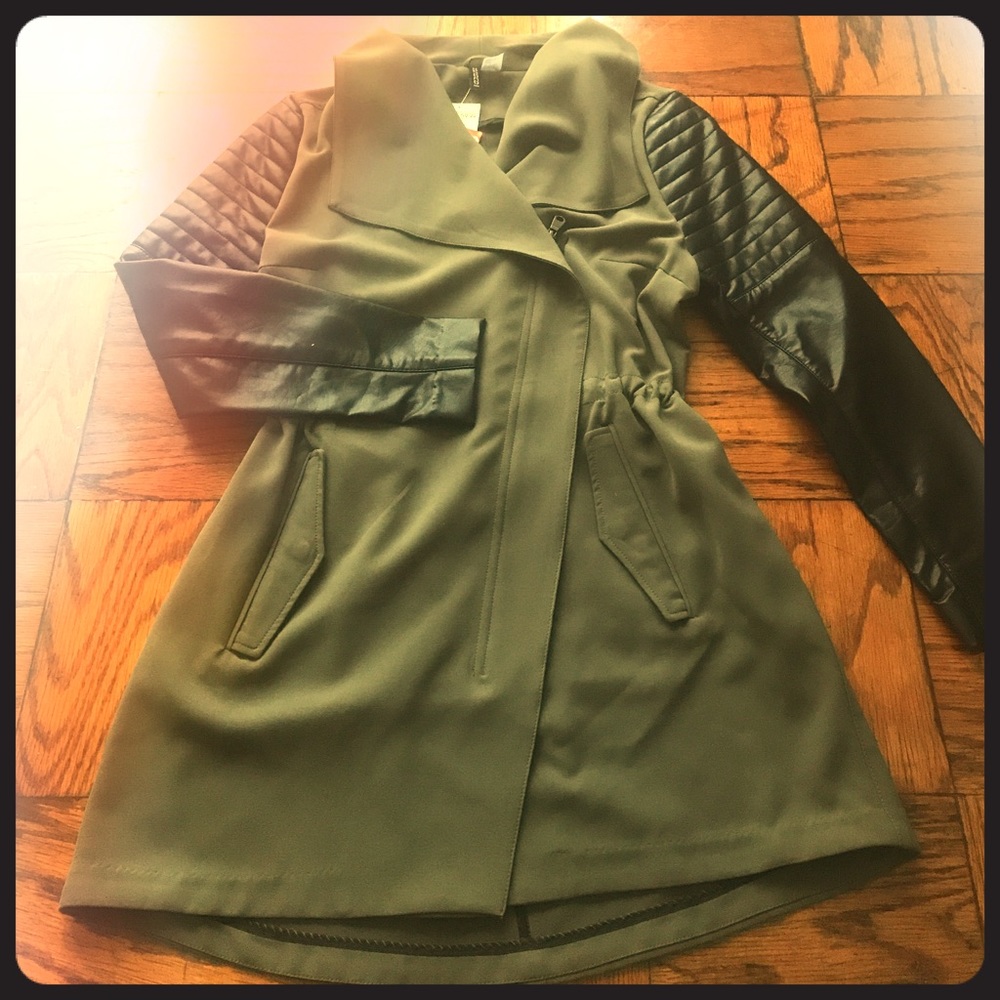 Khaki trench coat