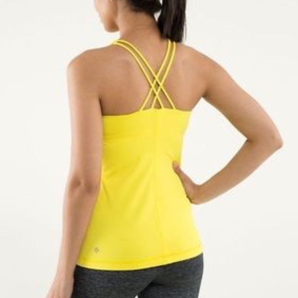 lululemon athletica Tops - Lululemon yellow free to be tank top
