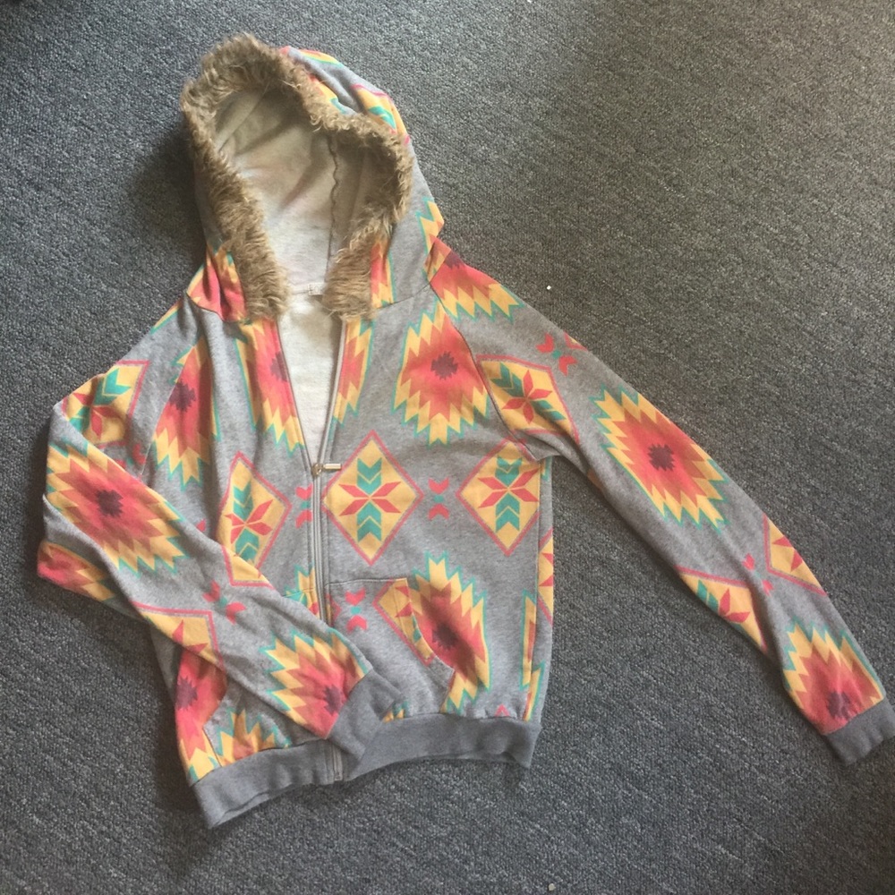 🔷🔺🔶Geometric Tribal Hoodie/Jacket🔶🔺🔹
