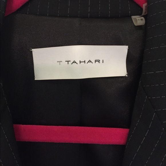 Tahari Black Pinstriped Suit - Picture 6 of 8