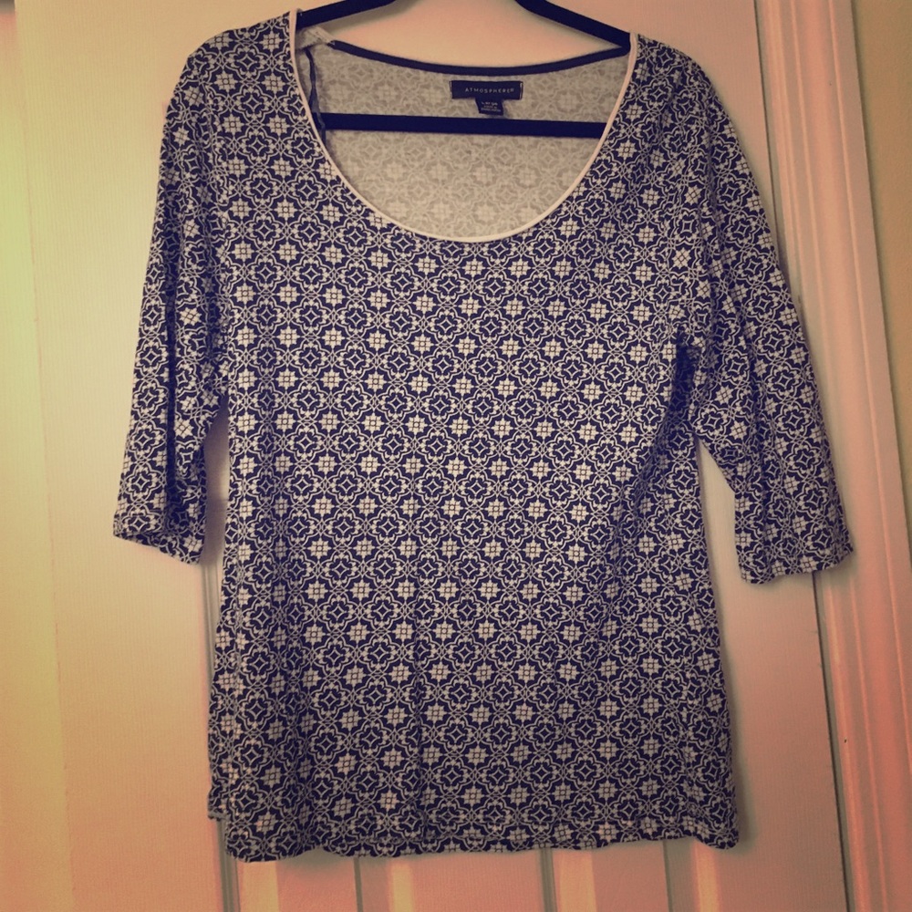 patterned mid sleeve shirt