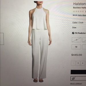 Halston Heritage backless halter jumpsuit