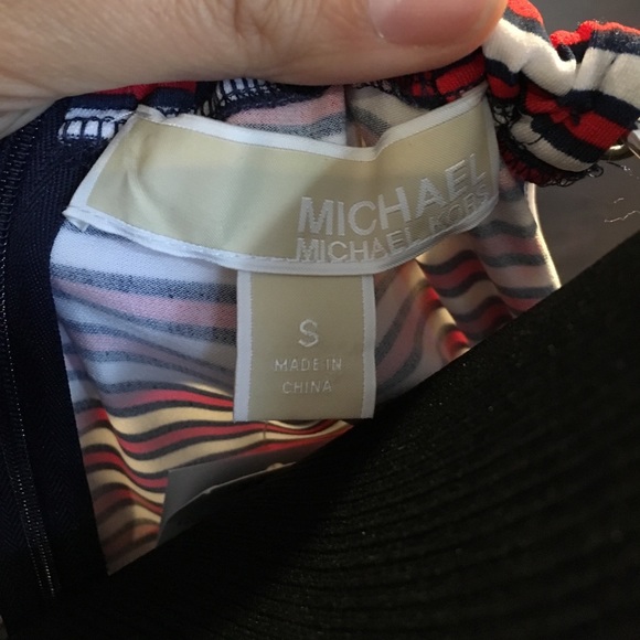 NWT Michael KORS Red, White & Blue Tank Blouse - Picture 5 of 7