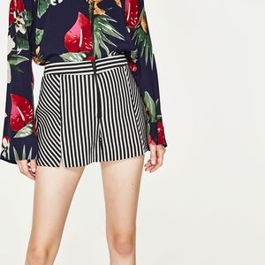 Zara striped high waist short shorts!  Worn 2x!