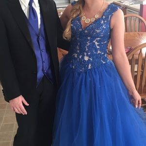 Blue Mori Lee Formal dress