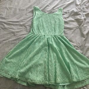 Mint blue lace dress