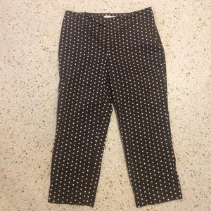 Chico's Brown polka dot capri