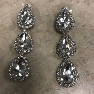 Cubic Zirconia costume earrings