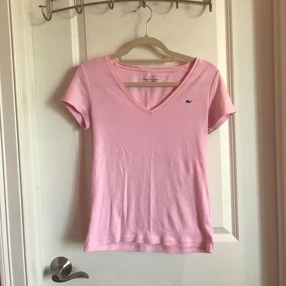 Vineyard Vines Pink V-neck