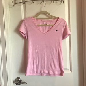 Vineyard Vines Pink V-neck