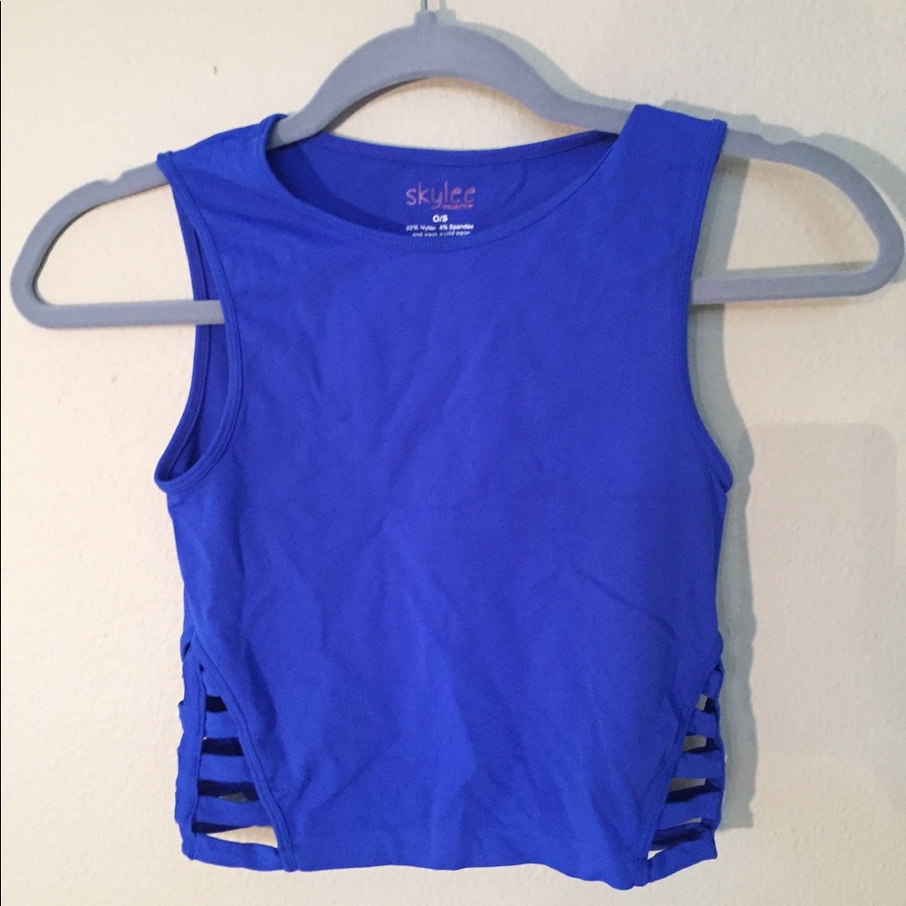 Royal blue workout tank