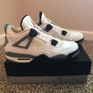 Men's Size 12 Jordan Cement 4s