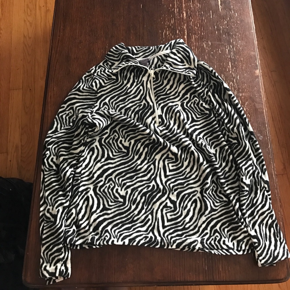 Zebra half zip