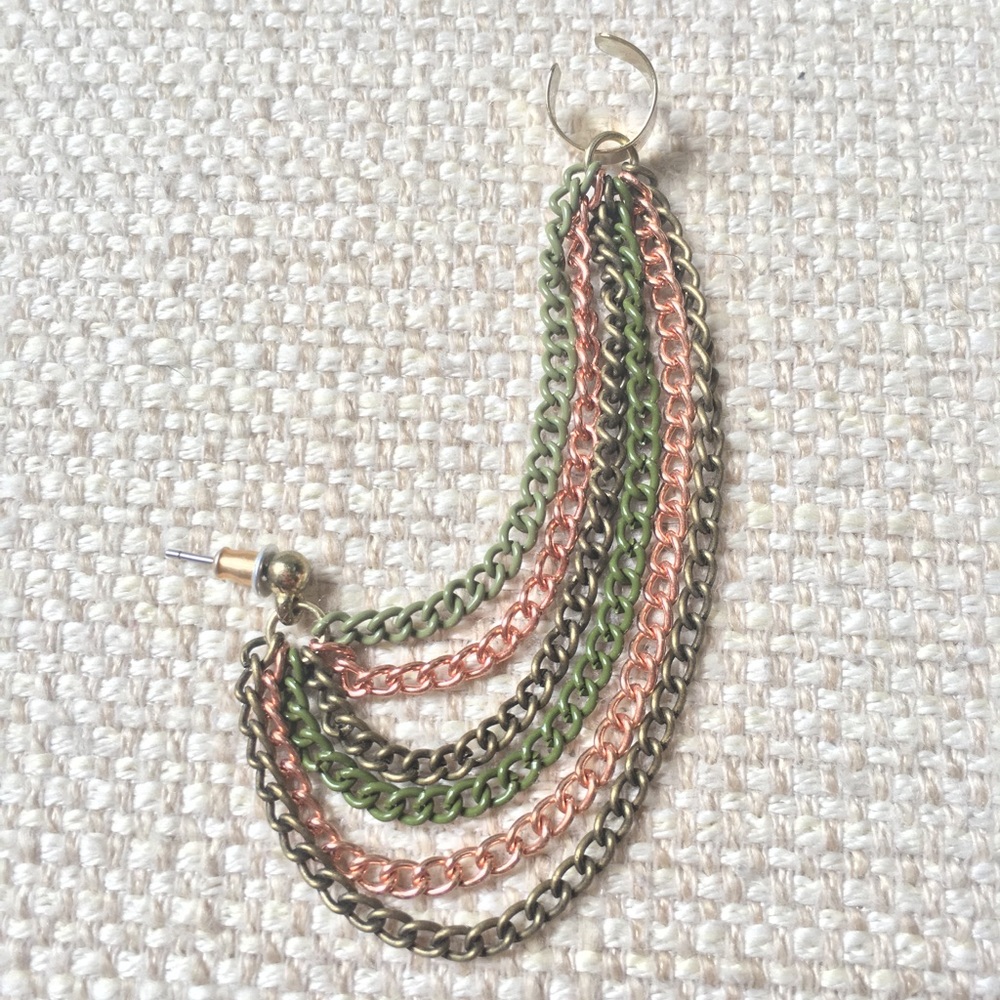 Camo colored earring cuff