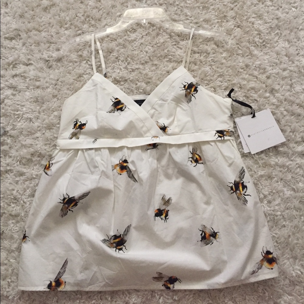 BNWT Victoria Beckham Bee Tank Sz M
