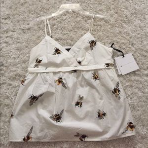 BNWT Victoria Beckham Bee Tank Sz M