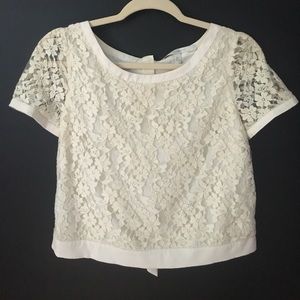 Lauren Conrad cream blouse