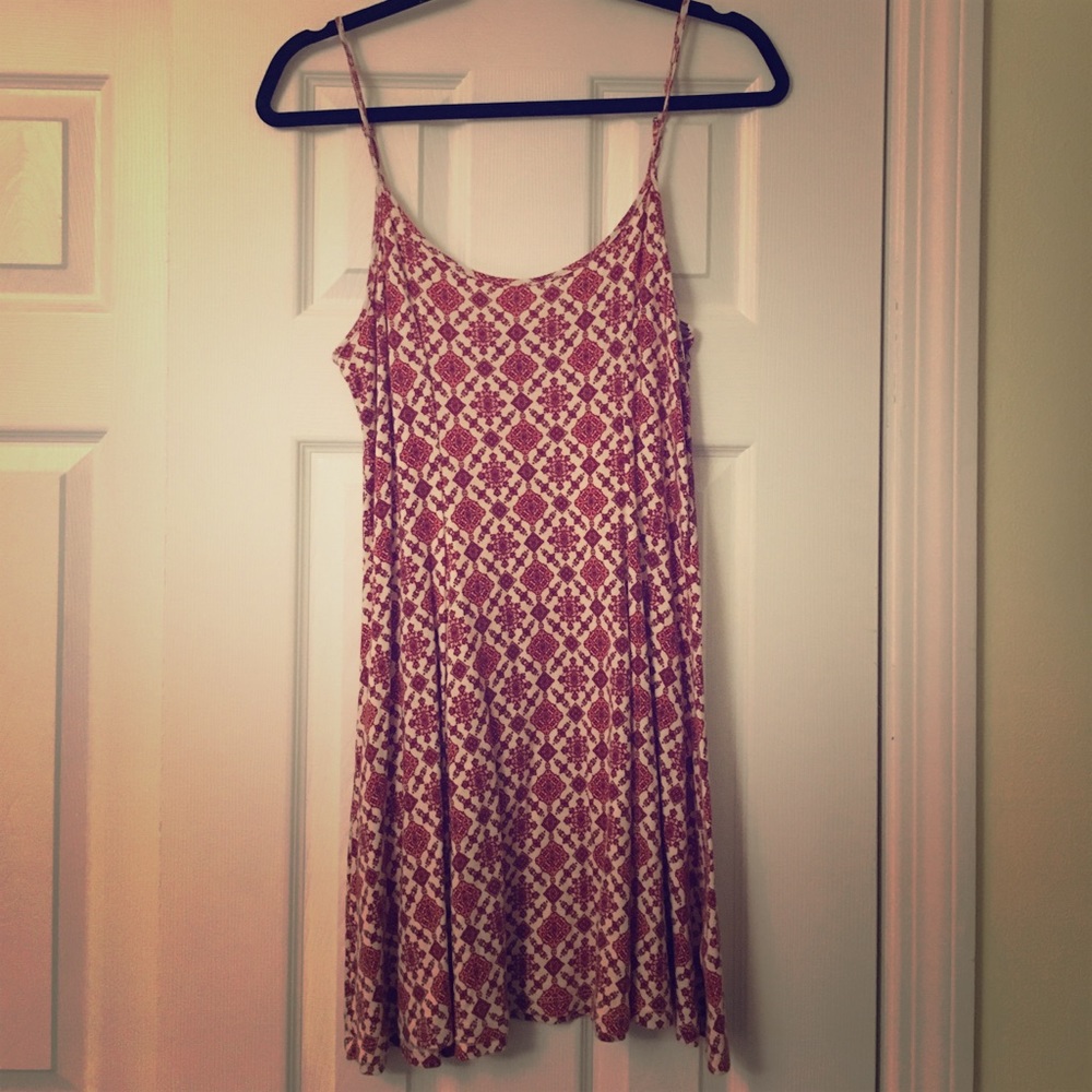 Strappy patterned dress