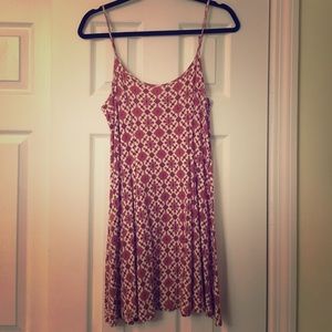 Strappy patterned dress