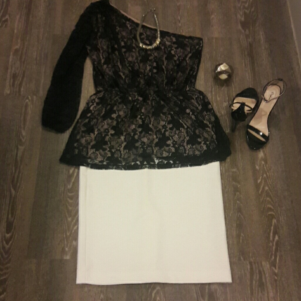 One shoulder blouse
