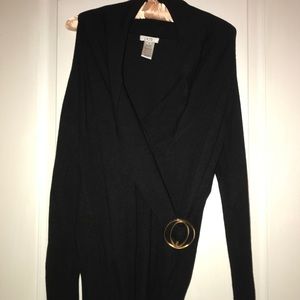 Black long sleeve top