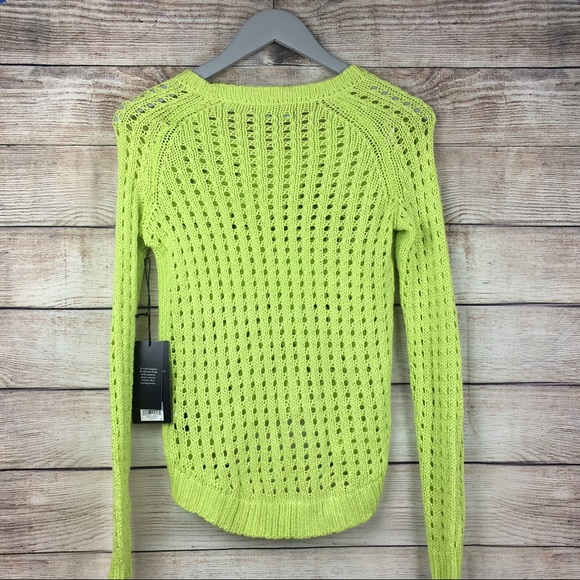 Rock & Republic Women's Green Hi-Low Sweater Sz XS - Picture 2 of 5