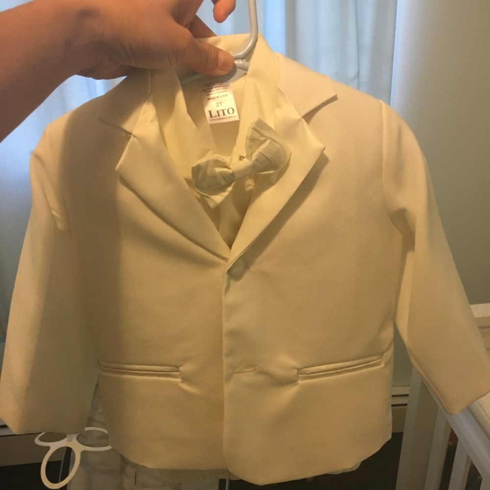 Ivory toddler suit