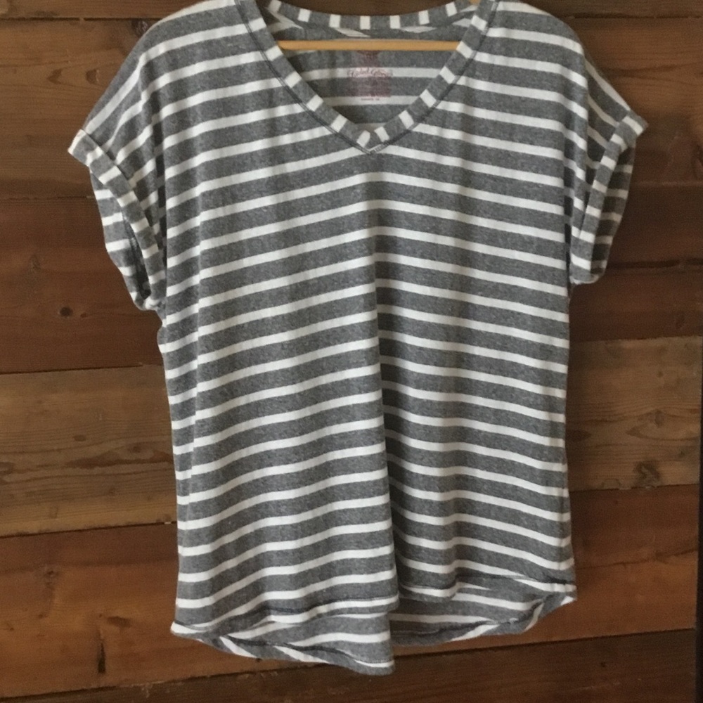 Grey/white Striped Shirt