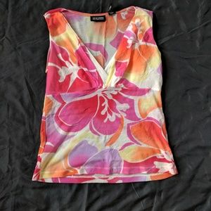 Colorful floral tank
