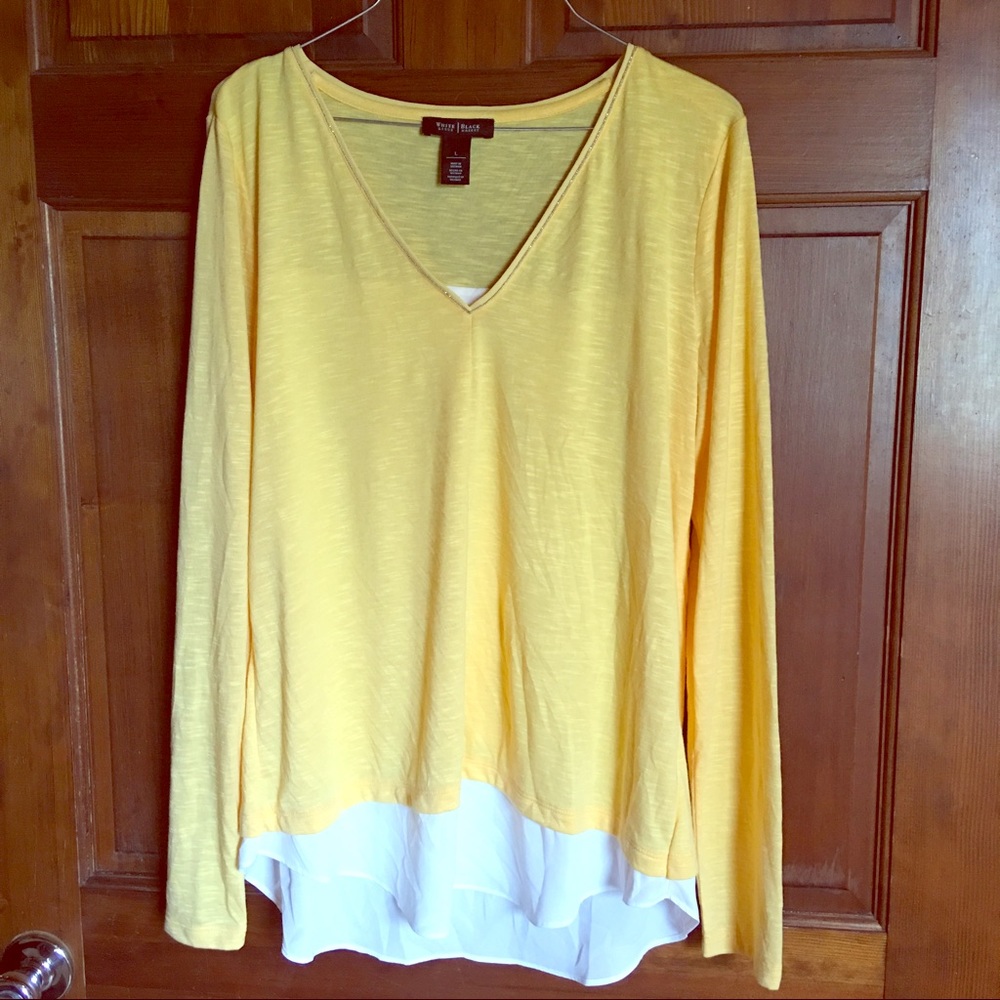 White House Black Market Long-sleeved Shirt