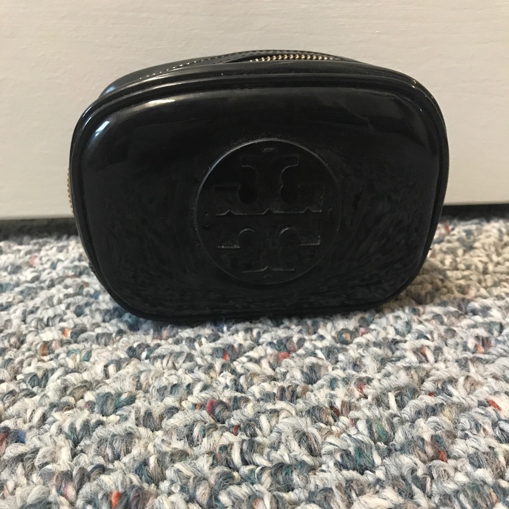 Tory Burch patent leather makeup pouch