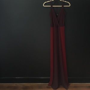 MODA International maroon and purple dress