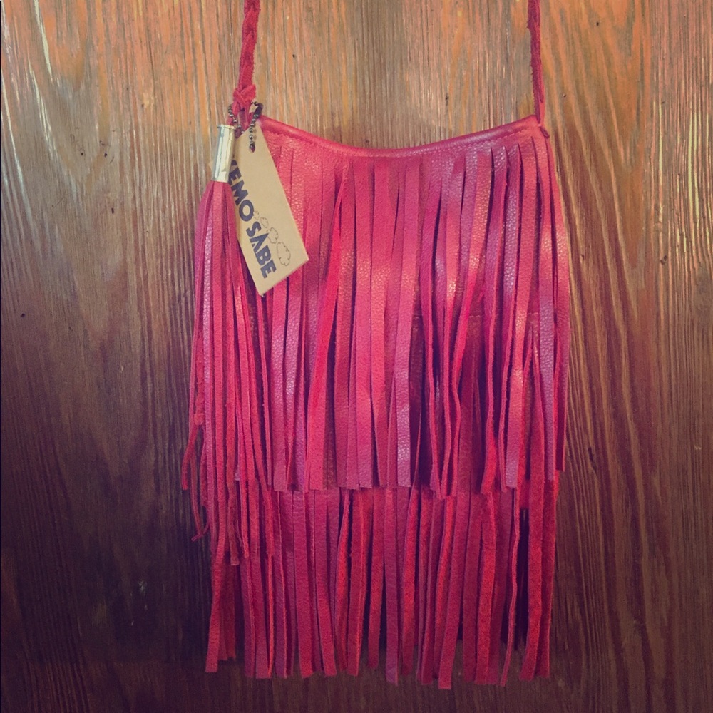 Calf Skin Fringe Purse