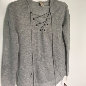 Mossimo lightweight grey hoodie