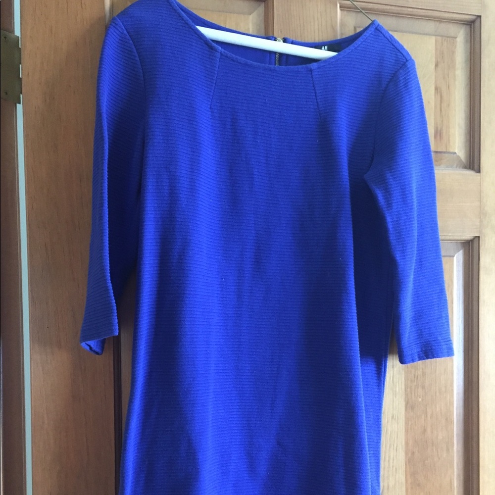 Royal blue textured dress
