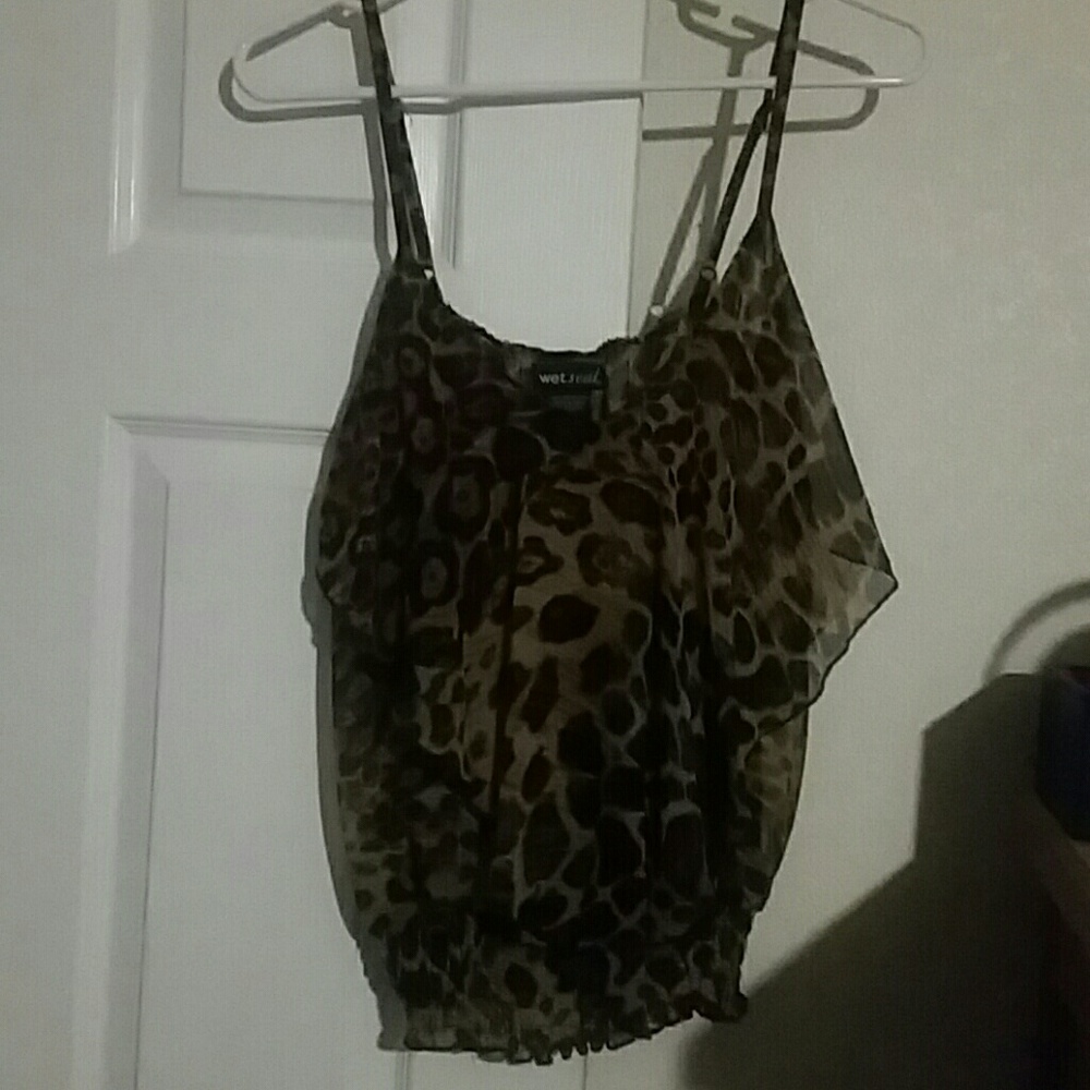 Animal print top
