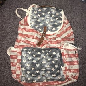 American flag backpack