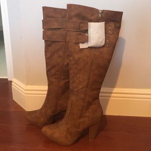 •BRAND NEW• Evanora Heeled Boot- Size 10, Cognac