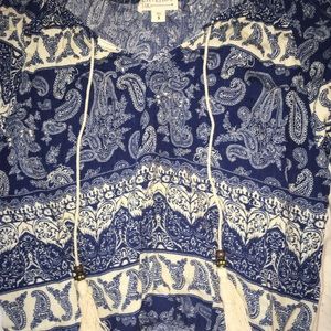 Long sleeve beachy/flowy top.