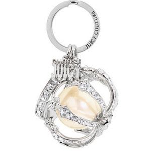 Juicy Couture- Crown Key Chain (Silver)